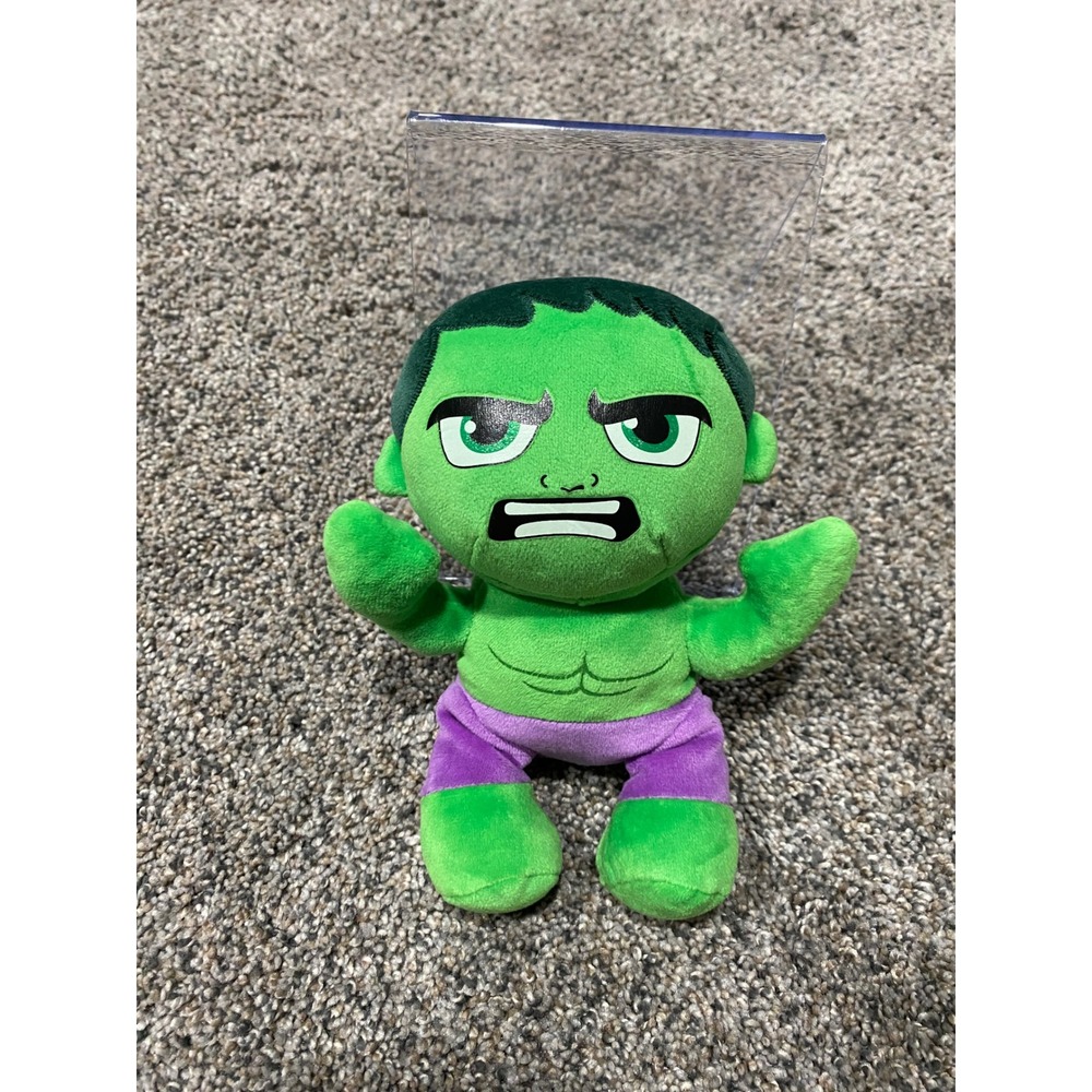 Ty Hulk Plush Marvel Small Green Excellent Beanie Baby Avengers Collectible